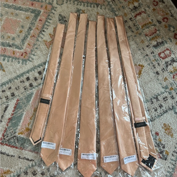 6 adult & 1 JR size pinky/gold ties - Picture 3 of 3